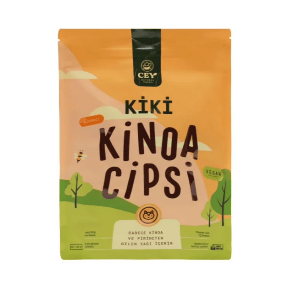 Glutensiz Kiki Kinoa Cipsi 80 gGlutensiz Atıştırmalıklar