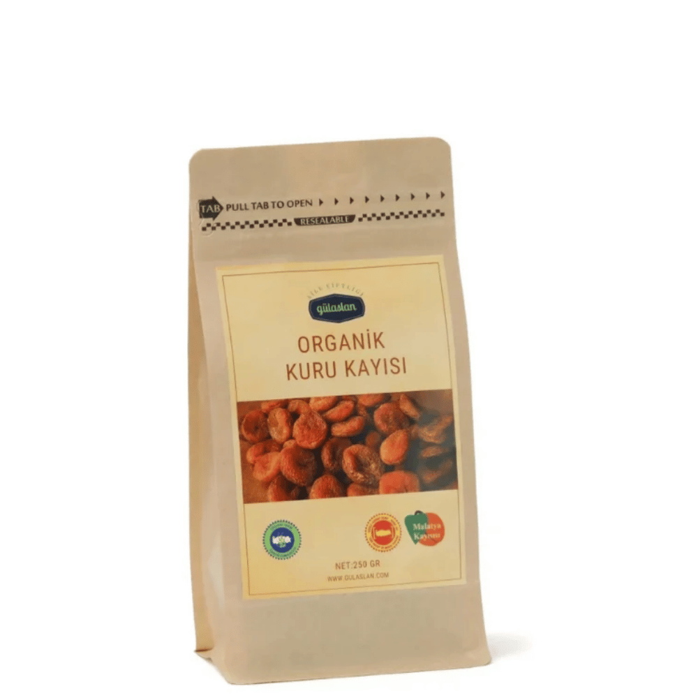 Gülaslan Organik Kuru Kayısı 250grKuruyemişler