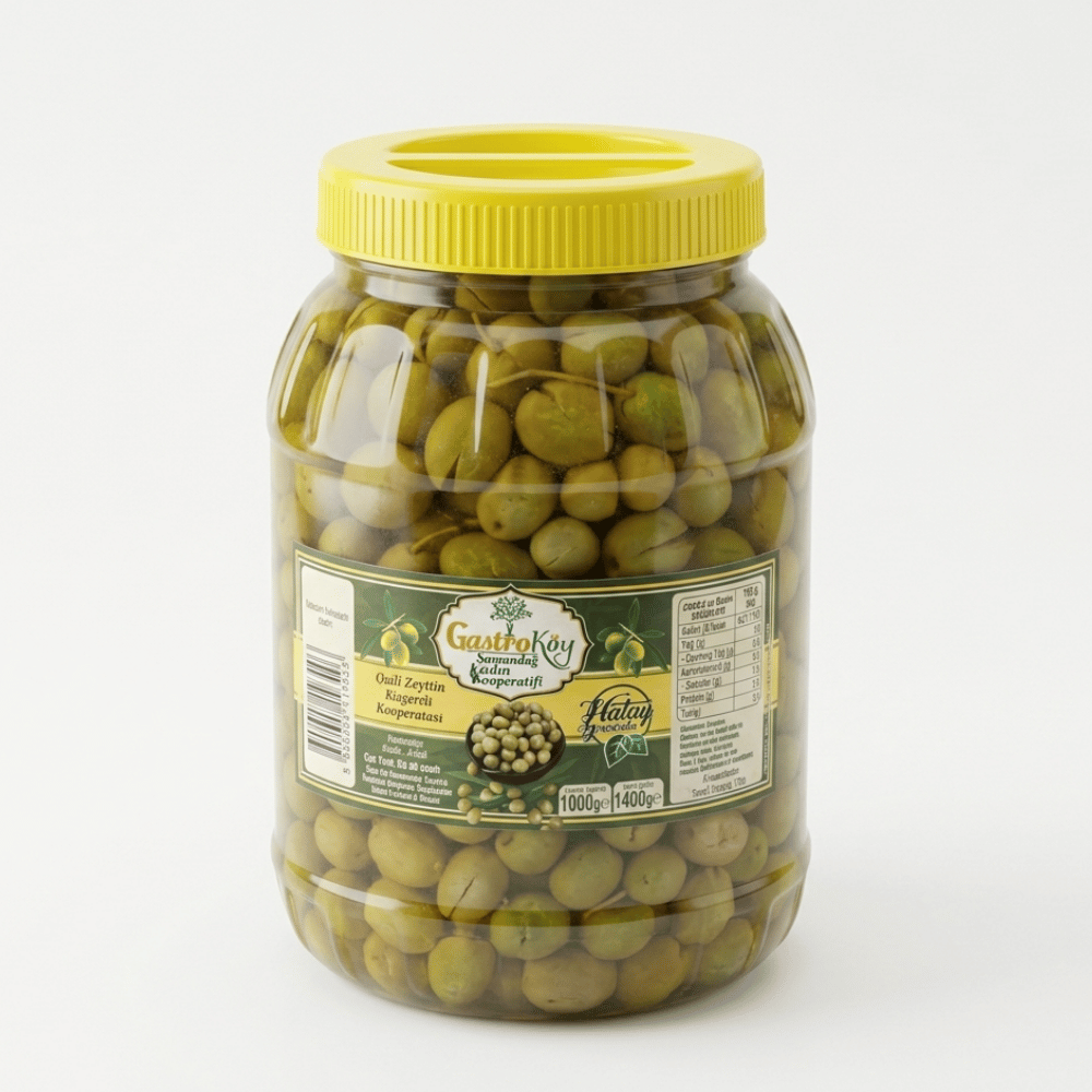 Halhalı Zeytin (El Kırması) - 1400 grDefne Kadın Kooperatifi