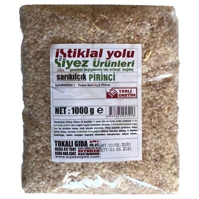 İstiklal Yolu Sarıkılçık Pirinci (Kepekli) 1000 gr