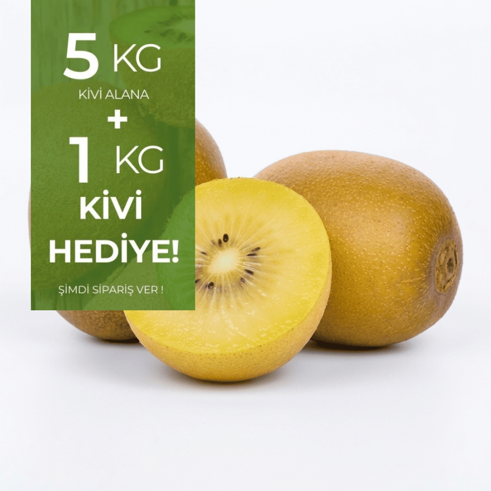 Jumbo Boy Yerli Sarı Kivi 5 kg  Alana 1 kg HediyeMeyve Sebze