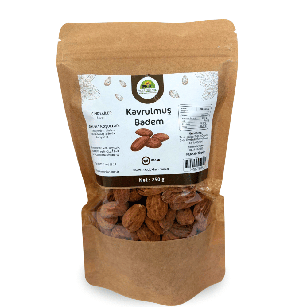 Kavrulmuş Badem 250 grKuruyemişler