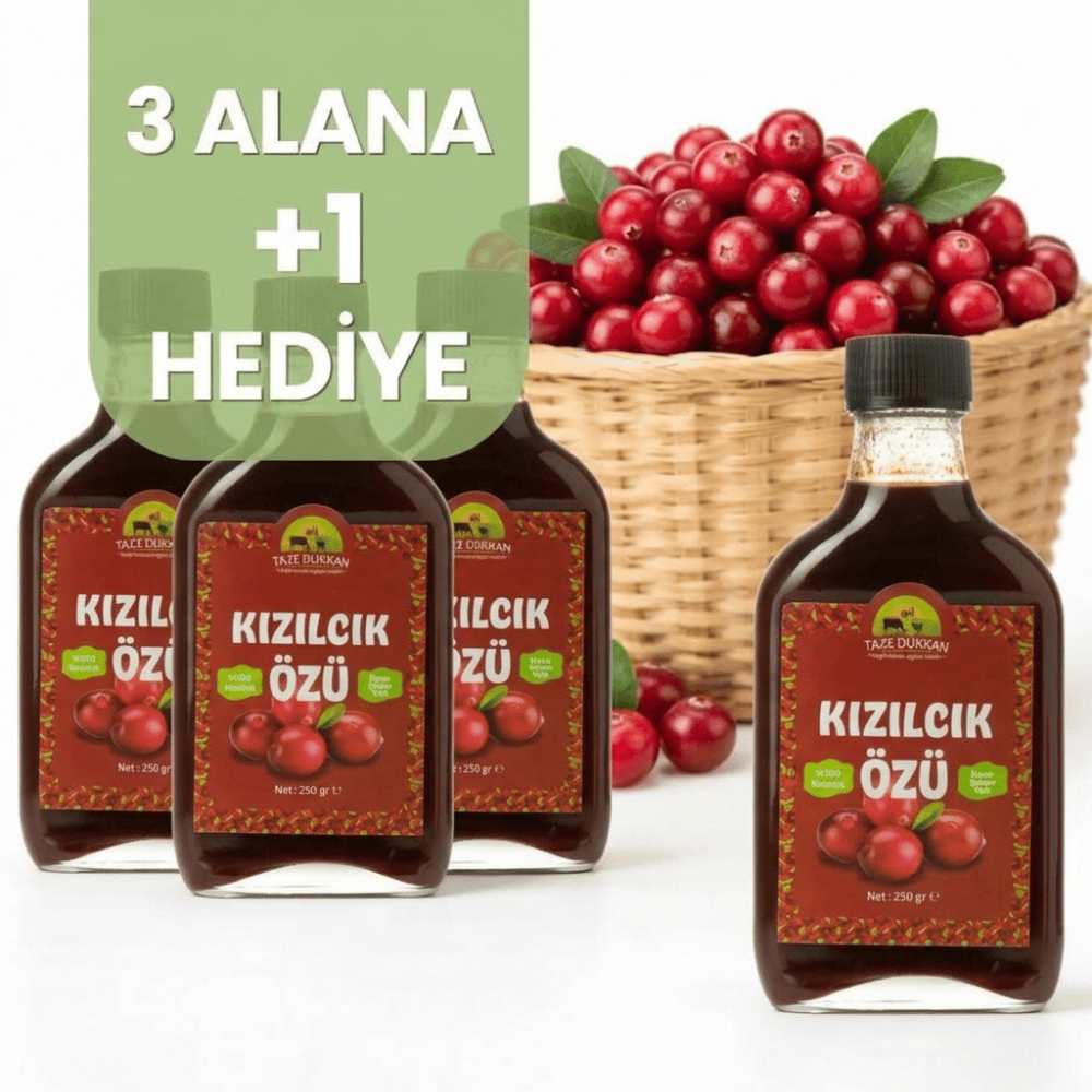 Kızılcık Özü 3 Adet Alana 1 Adet HediyeMeyve Özleri