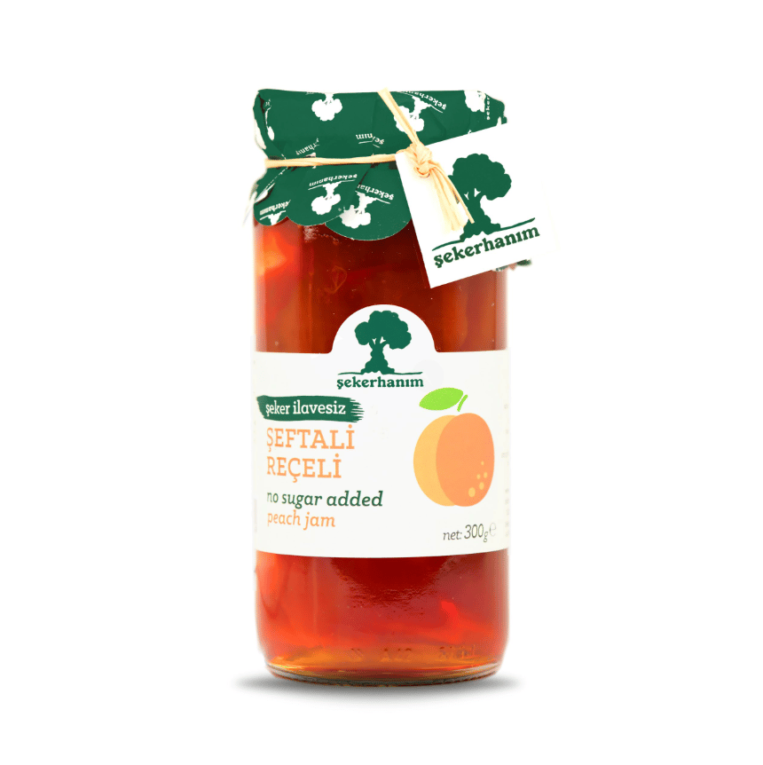 Şeker Hanım Şeker İlavesiz Şeftali Reçeli 300 gr