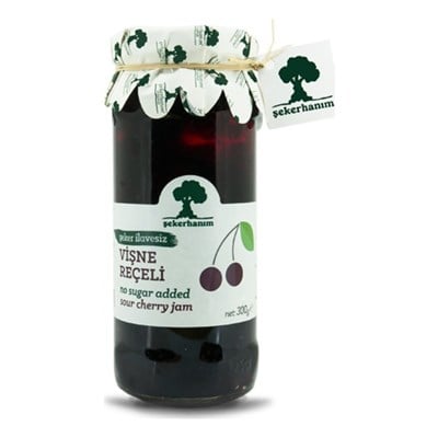 Şeker Hanım Şeker İlavesiz Vişne Reçeli 300 gr