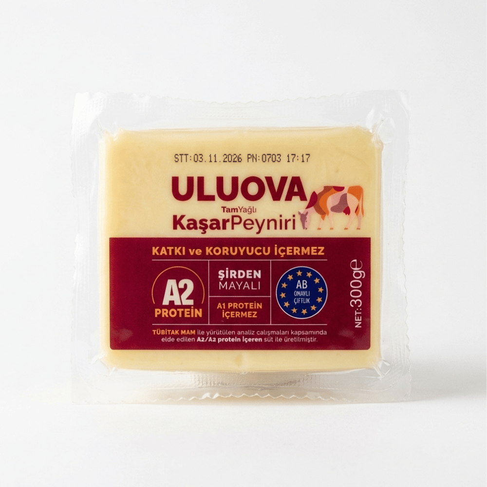 Uluova Tam Yağlı Kaşar Peyniri 600gSüt Yoğurt Peynir Tereyağ