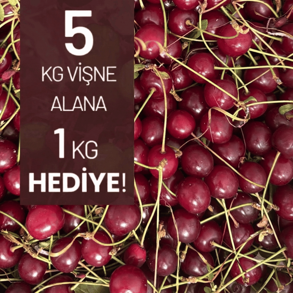 Vişne 5kg Alana 1kg Hediye (Sadece İstanbul - Bursa ve Yalova Teslim)Meyve Sebze