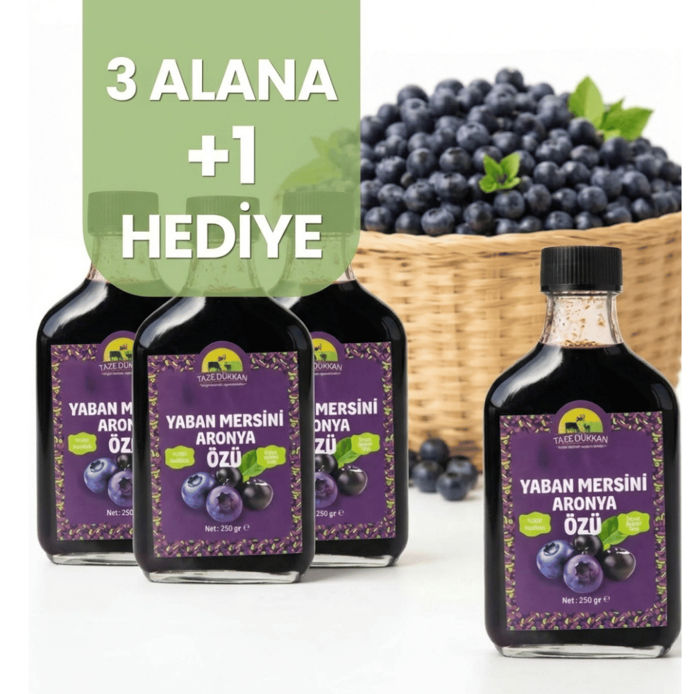 Yaban Mersini Aronya Özü 3 Adet Alana 1 Adet HediyeYaban Mersini ve Orman Meyveleri