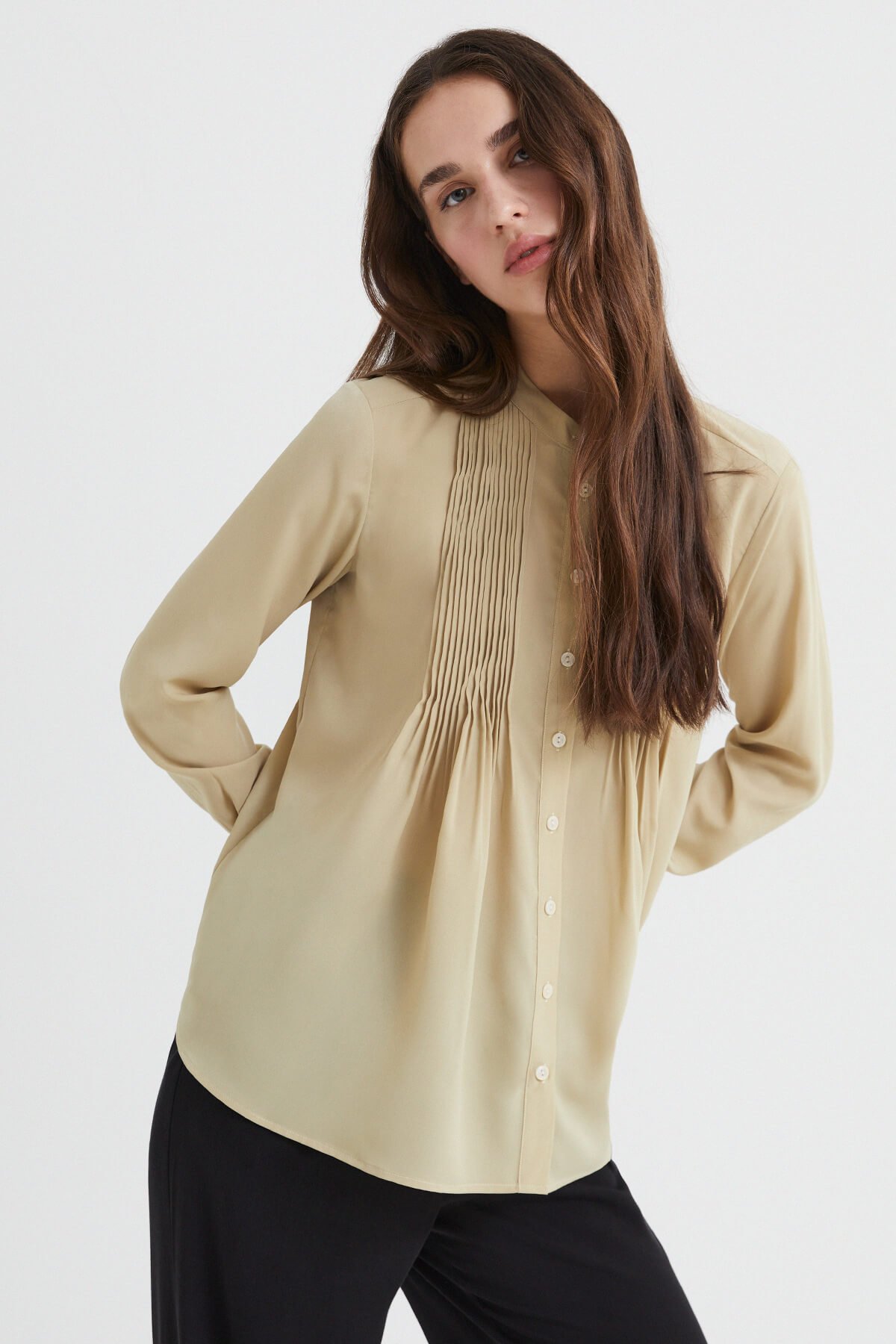 Ecru Ribbed Shirt
