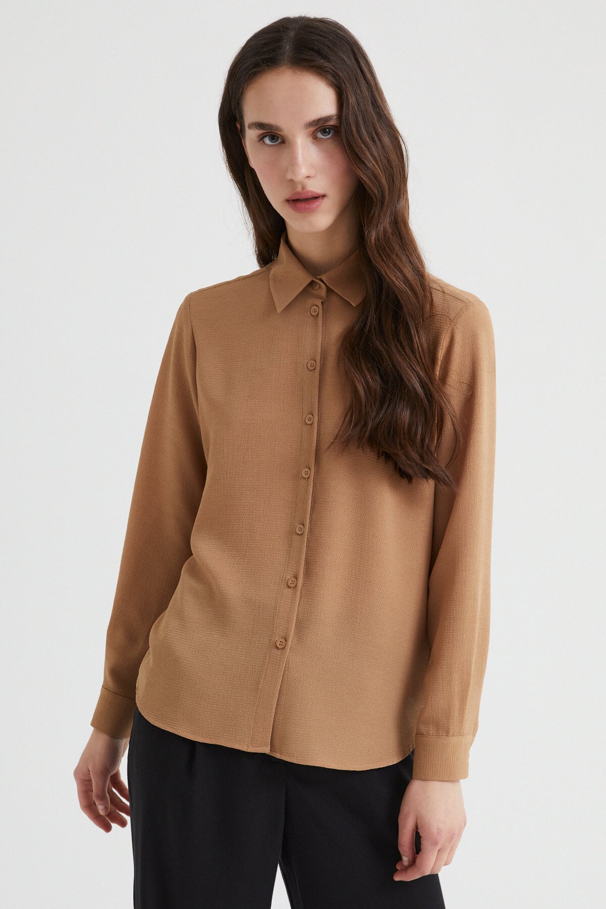 Brown Basic Shirt