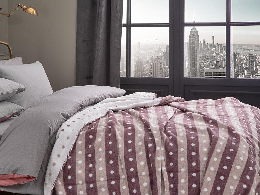 țicnit Cottony Double Person  PĂTURĂ 200x220 cm Pink