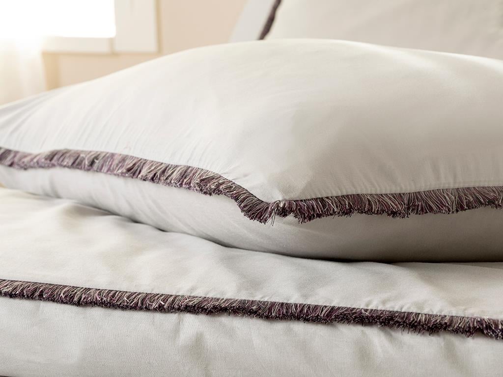 ADORN SAÇAKLI PAMUK PERSOANĂ DUBLĂ  SET LENJERIE DE PAT 200X220 CM PIETRICEL