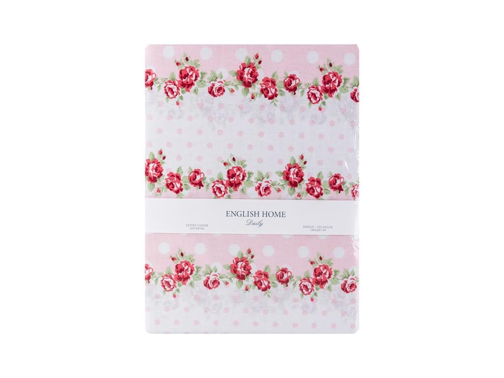 Allure Rosa Cottony Pentru O Persoana Lenjerıe De Pat 160X220 Cm Roșu