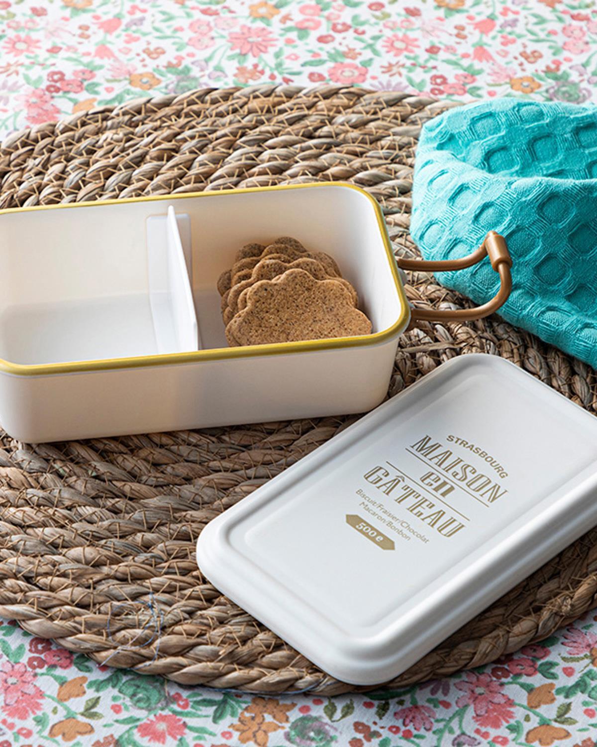 Alya Plastic Lunch Box 18x10x6,5 cm Cream