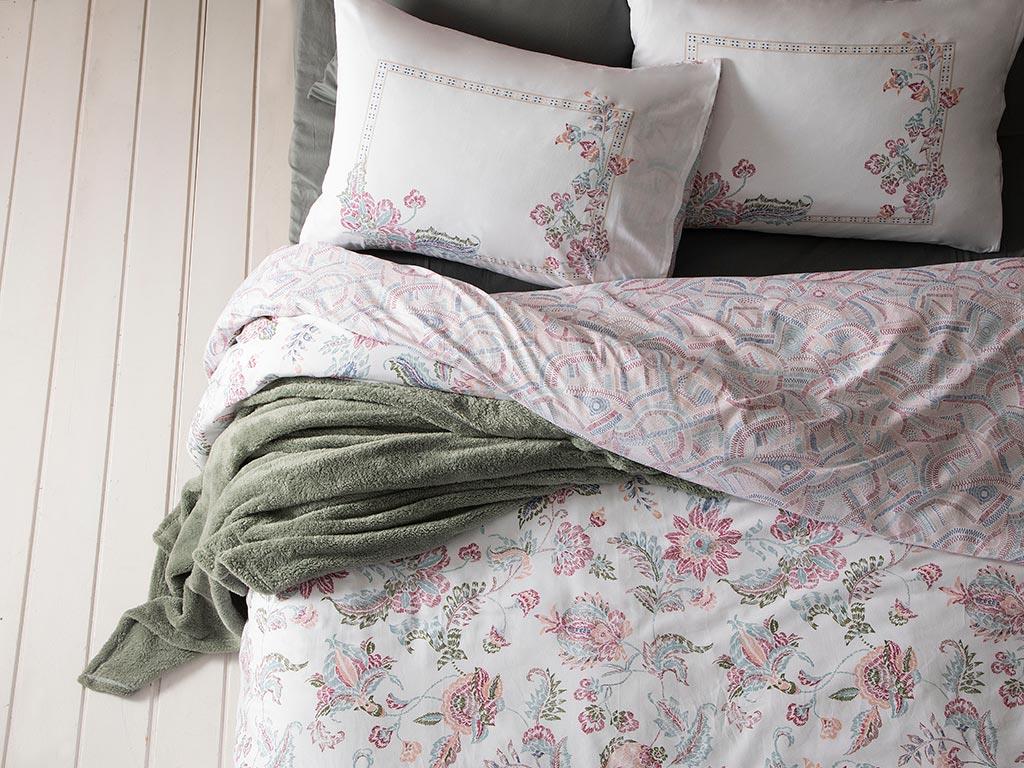 Artistic Jacobean Bumbac Super King Set Lenjerie De Pat 260x220 cm mov