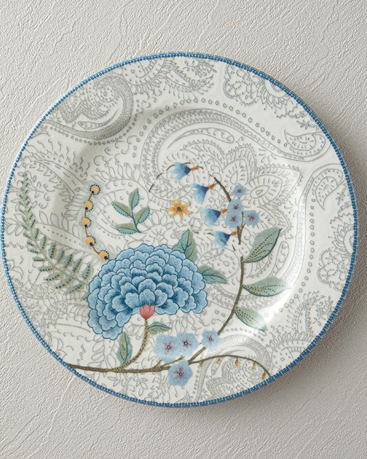 Astrid Porțelan Set De Farfurii 24 piese 6 persoane Albastru - Verde