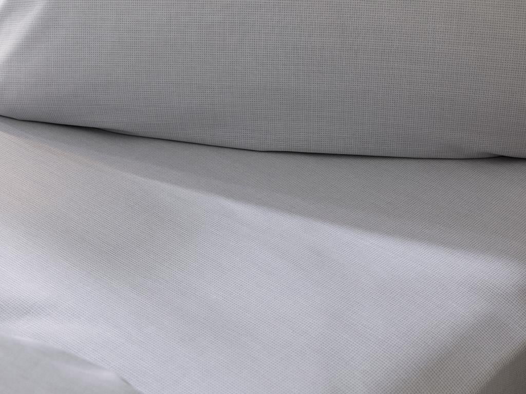 Baltat Bumbac/Viscoză Pentru O Persoana Set Lenjerıe De Pat 160X220 Cm Albastru