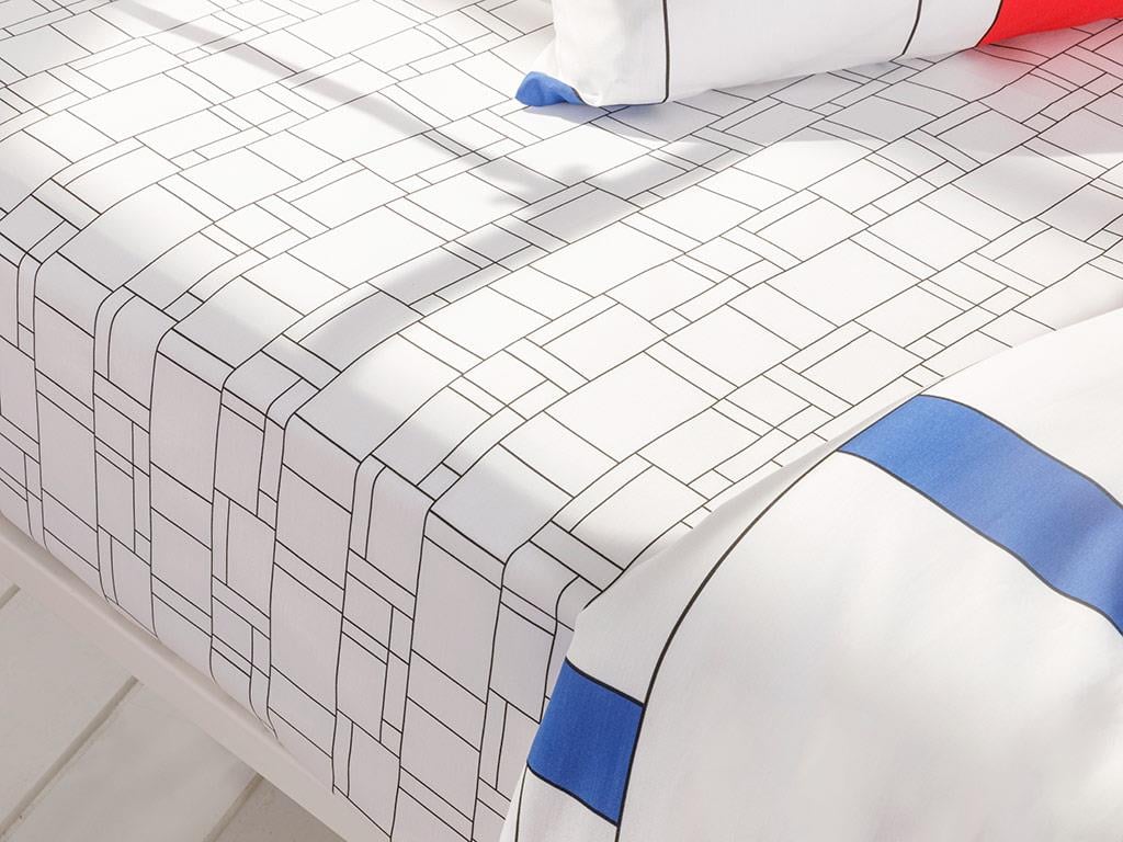 Bauhaus Cottony Kids Duvet Cover Set 160x220 cm Red