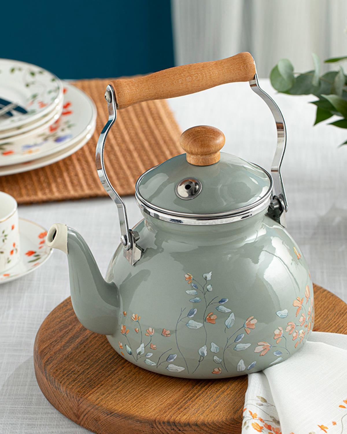 Belleza Enamel Pot 2,4 lt Green