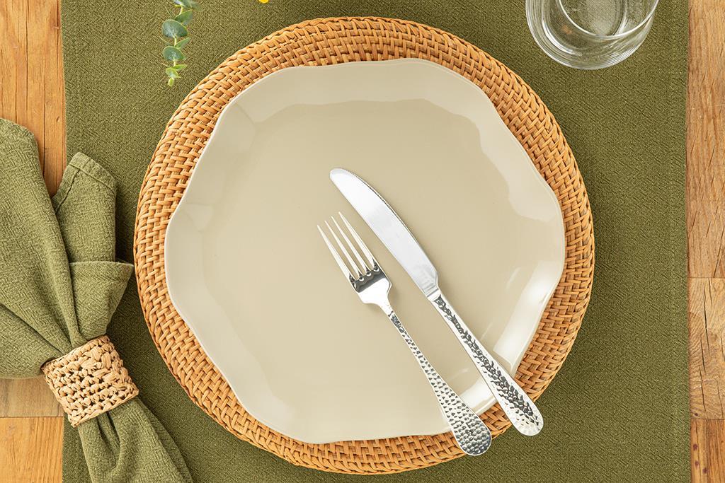Benitta Silicone Service Plate 28 cm Stone Color