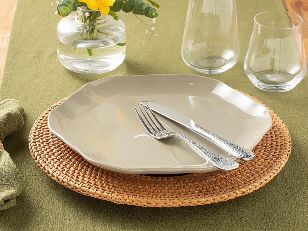 Benitta Silicone Service Plate 28 cm Stone Color