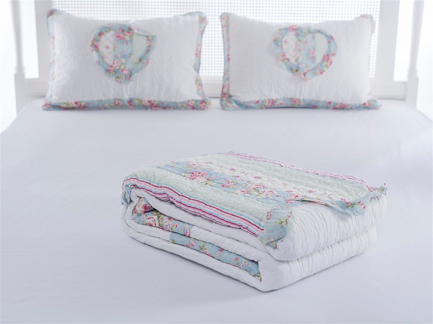 Bertina Patchwork Persoană dublă 240x260 cm Albastru