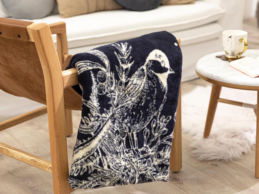 Birdnest Krm Acril  PĂTURĂ TV 130x170 cm Dark Blue