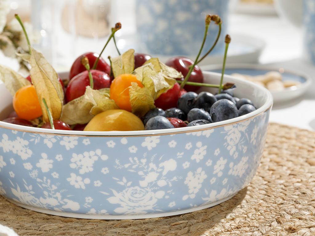 Bloom New Bone Bowl 17 cm White - Blue