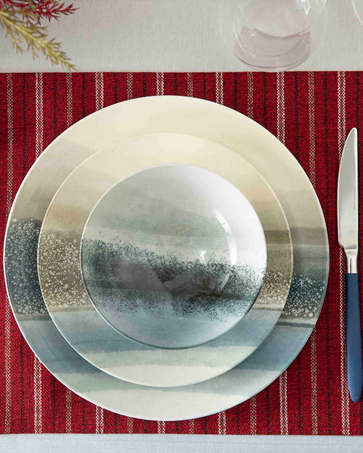 Blue Passion Bone China Cake Plate 21 cm Blue-Beige