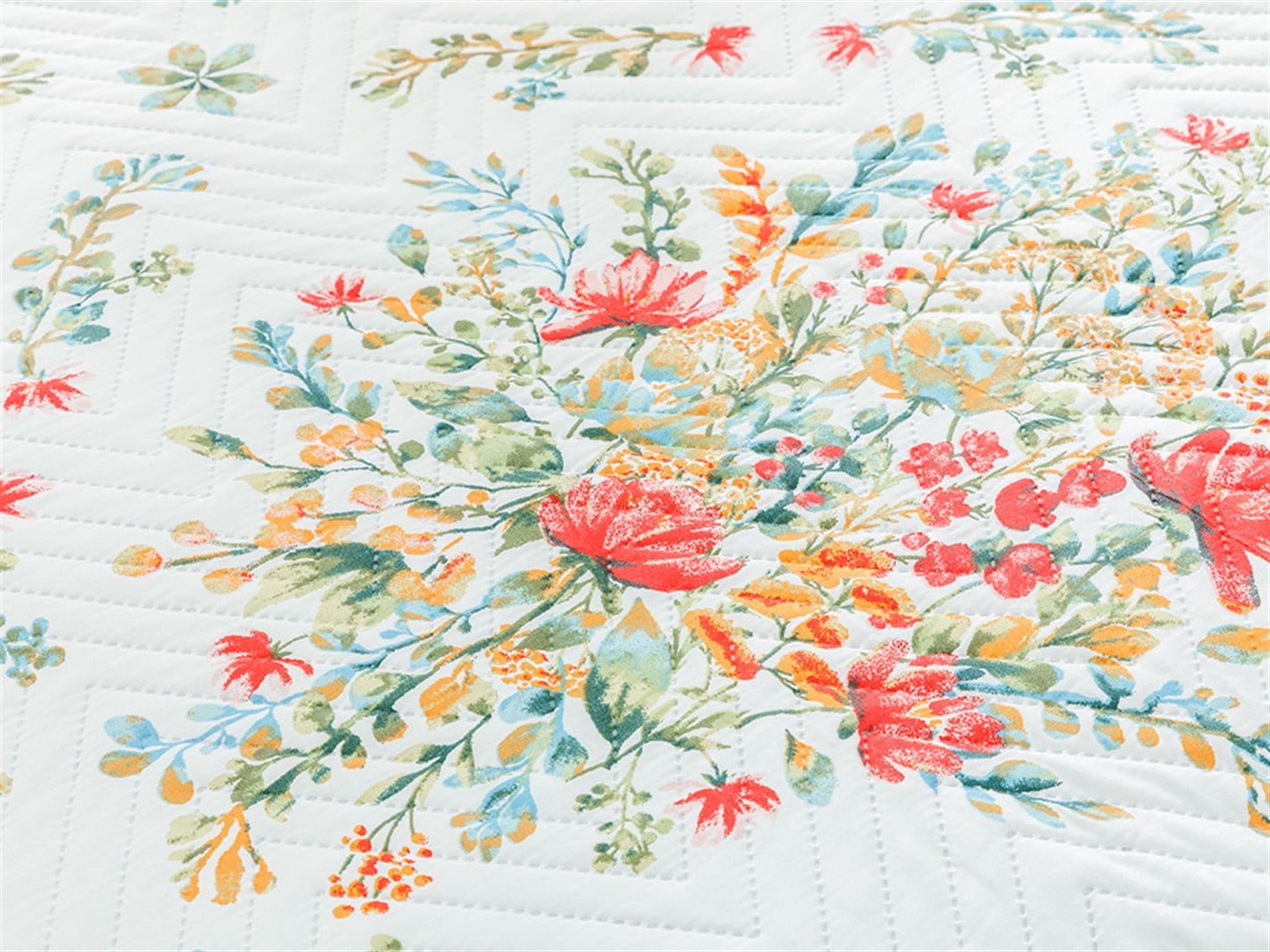 Boho Flowers # Meniu mare 240x220 cm roșu