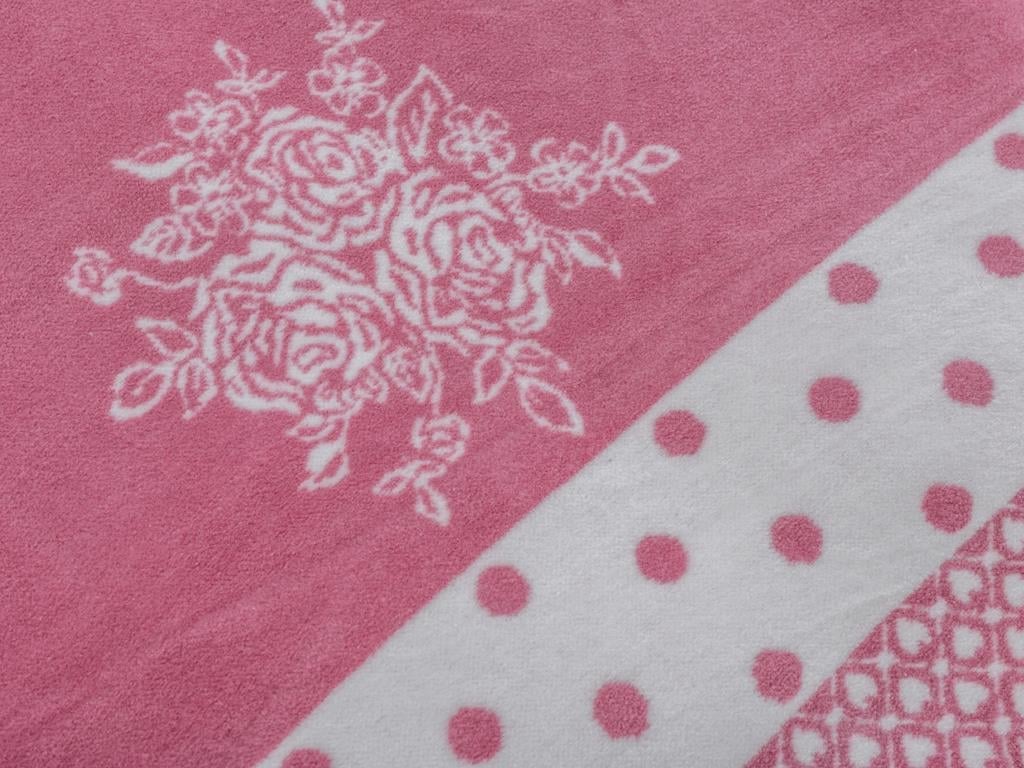 Brier se ridică Cottony Double Person  PĂTURĂ 200x220 cm Rose Color