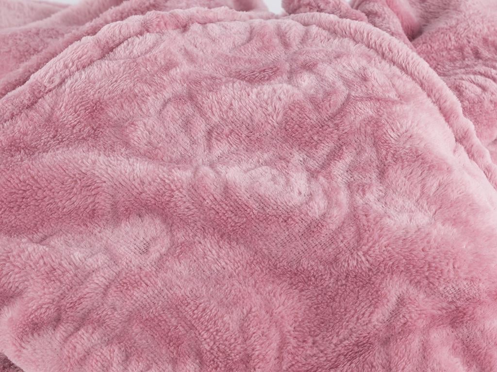Buchet de trandafiri  Ultrasoft Double Person  PĂTURĂ 200x220 cm Rose Color