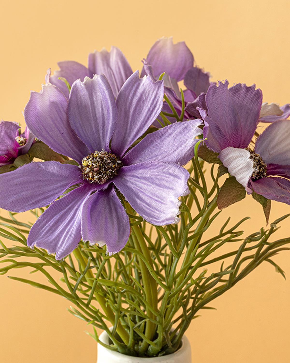 buchet Floare Artificial Cu O Singură 19 cm Violet