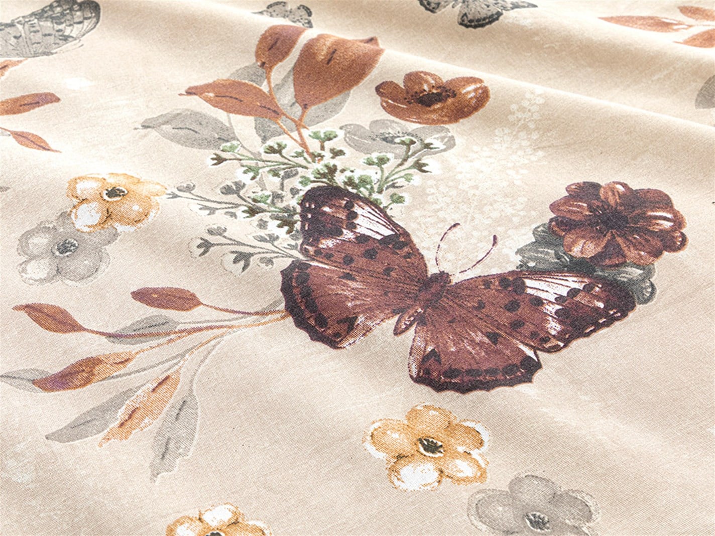 Butterfly Valley 57 Tel / 144 Numărul de fir Pentru o persoana 160X210 CM Burgundia-gri