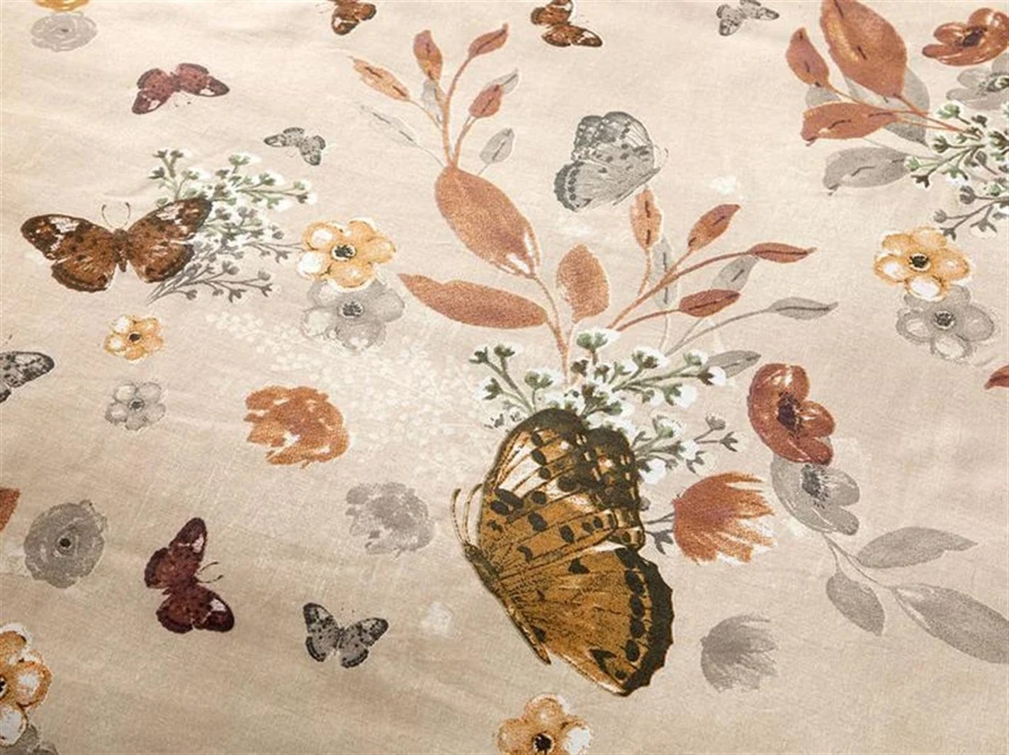 Butterfly Valley 57 Tel / 144 Numărul de fir Singur mic 130x205 cm Burgundia-gri