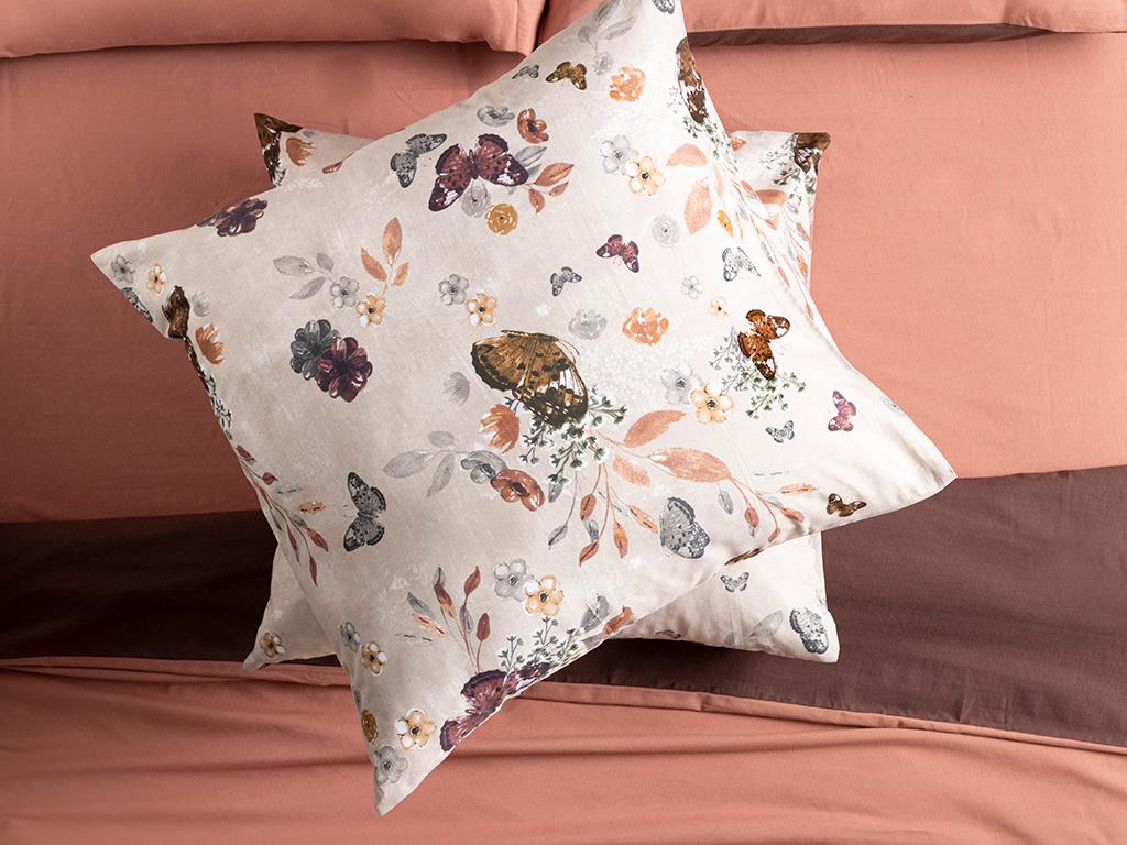 Butterfly Valley Cottony Set 2  FAȚĂ DE PERNĂ 80x80 cm Beige