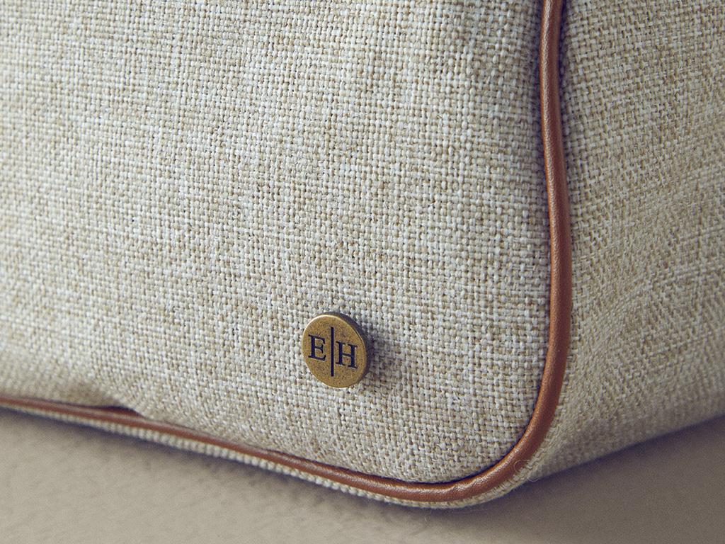 Mocha Polyestere Travel Bag Beige