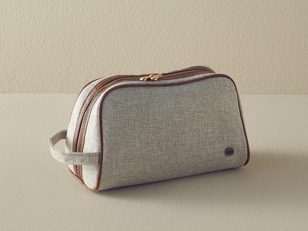 Mocha Polyestere Travel Bag Beige