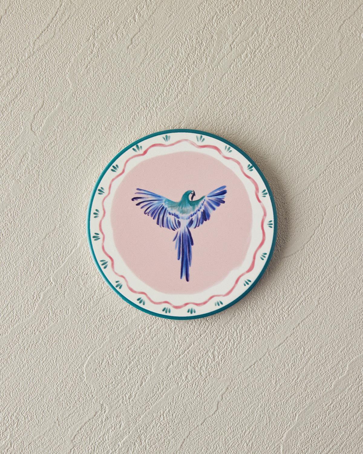 Carnival Phenix Ceramică Coaster Pahare 10.8 cm Roz