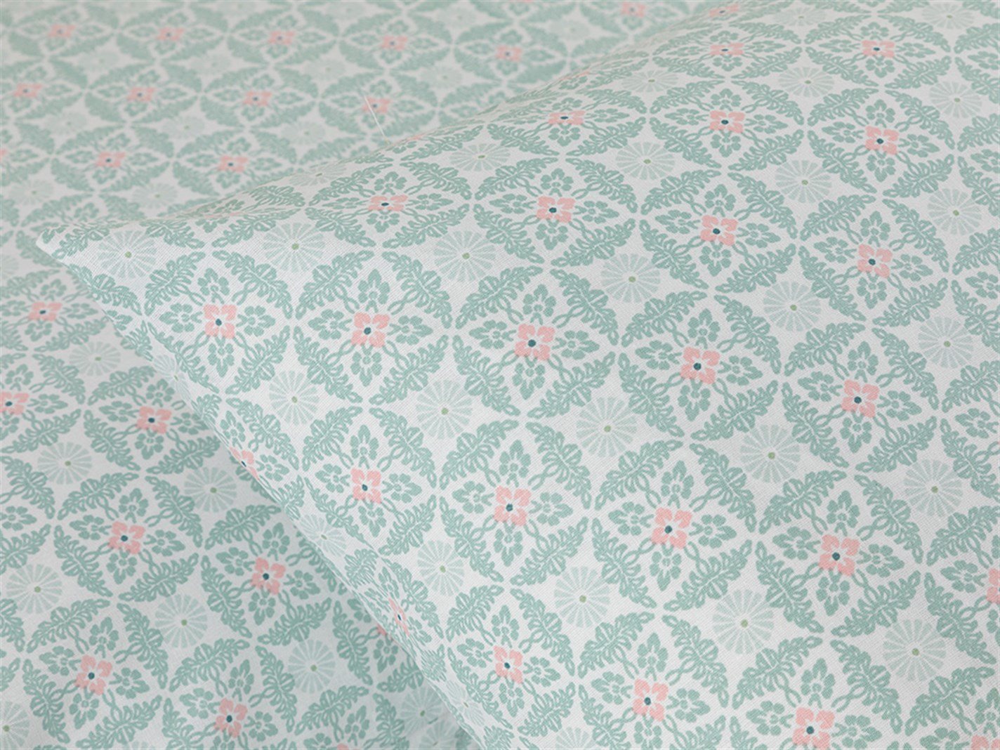 Cell Flower 57 Tel / 144 Numărul de fir 2 set 50x70 cm Seledon,