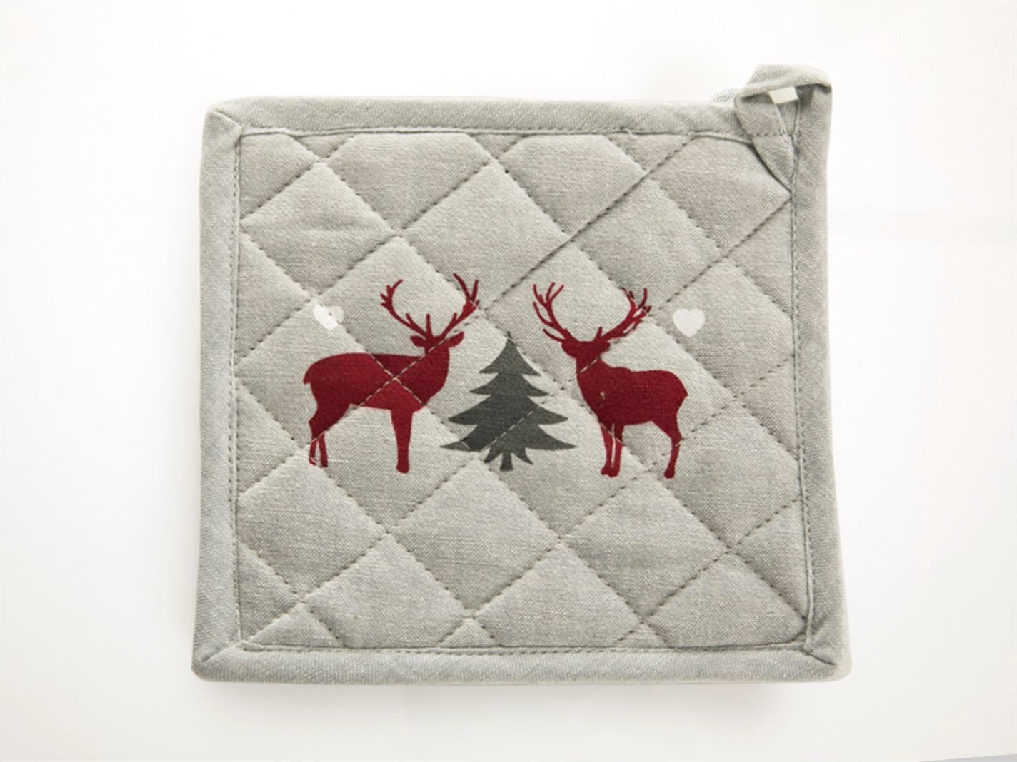 cerb Tipărit  20x20 cm Gri-roșu