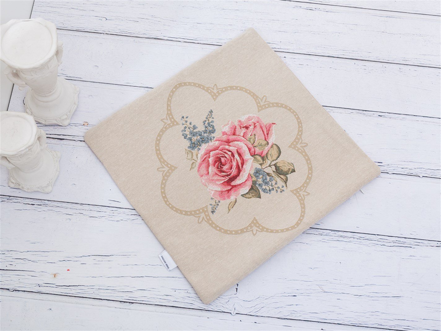 Cercul trandafirilor #  45x45 cm Burgundia-gri