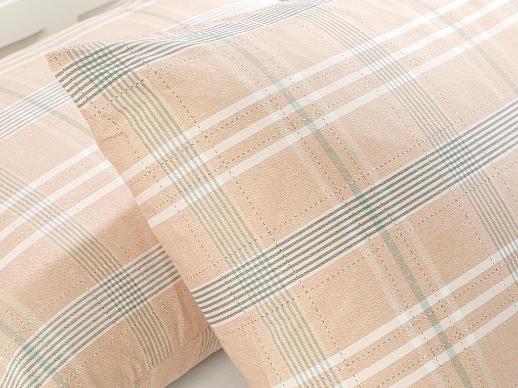 Check Natural Cottony Set 2  FAȚĂ DE PERNĂ 50x70 cm Pink
