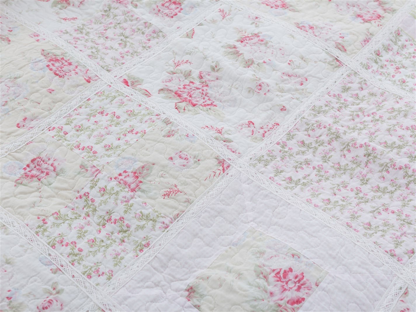 clasic Patchwork Pentru o persoana 160x240 cm Roz