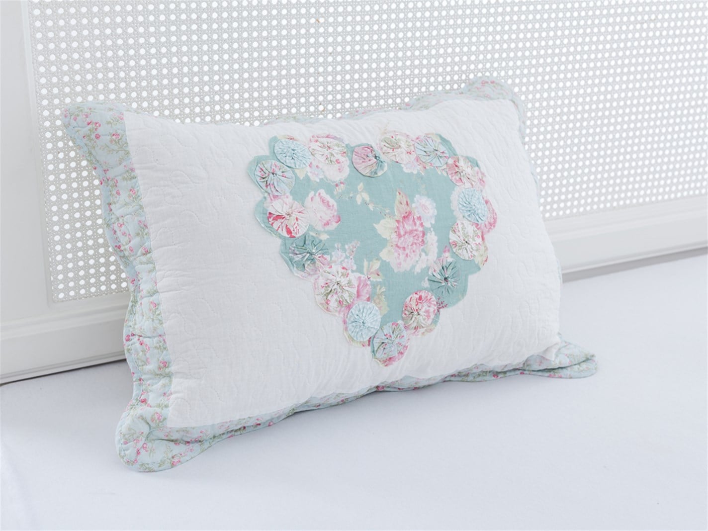 clasic Patchwork Singur 50x70 cm Albastru