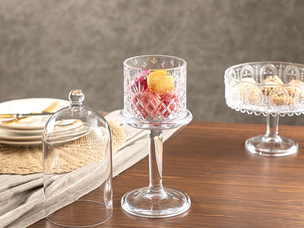 Clasical Glass With Feet Presenter 41 cm Transparent