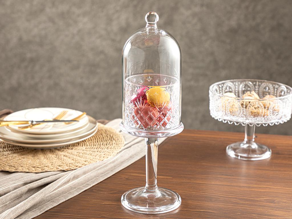 Clasical Glass With Feet Presenter 41 cm Transparent