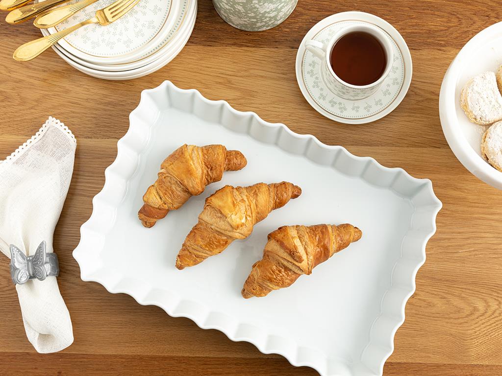 Classy Porcelain Oven Cover 40x28 cm White