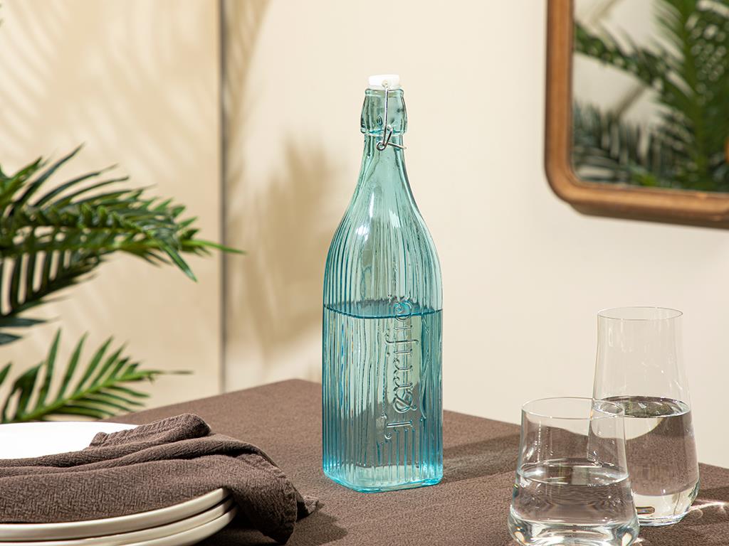 Colorist Glass Storage Bottle 1000 ml Blue