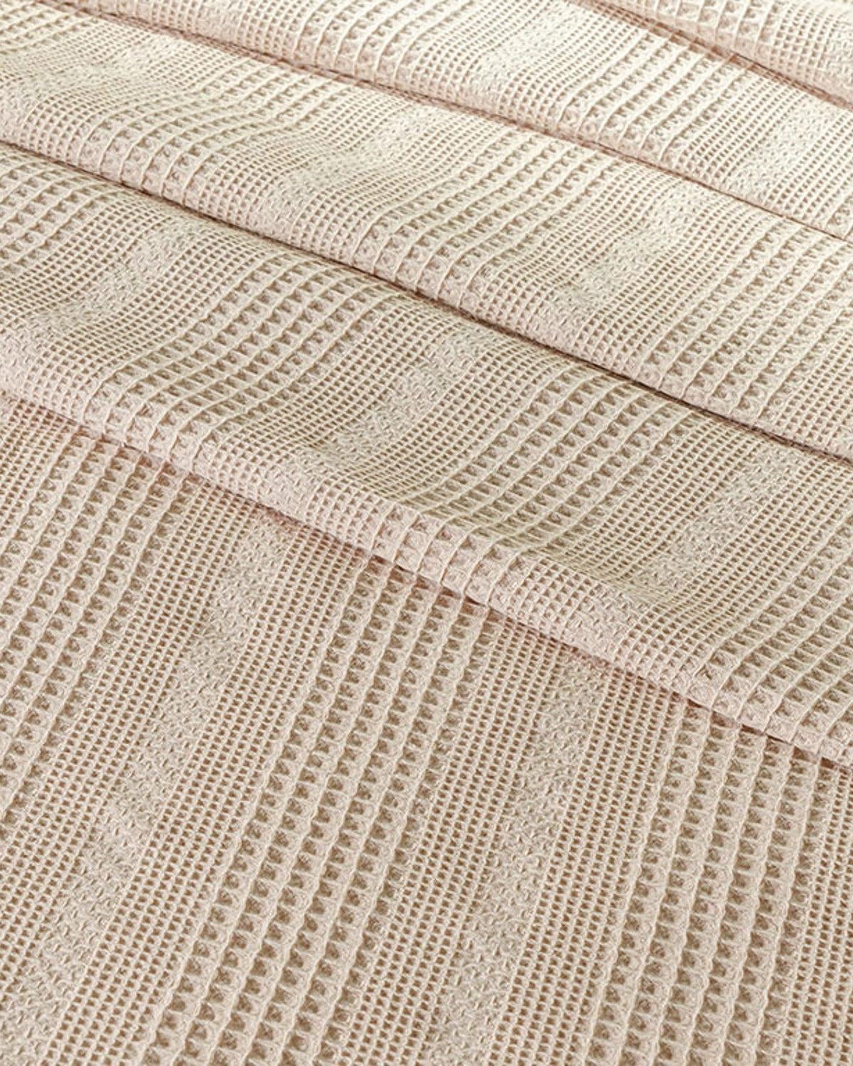 Combe Cu Bumbac Simplu Single Pătură De Vară 150x220 cm Bej